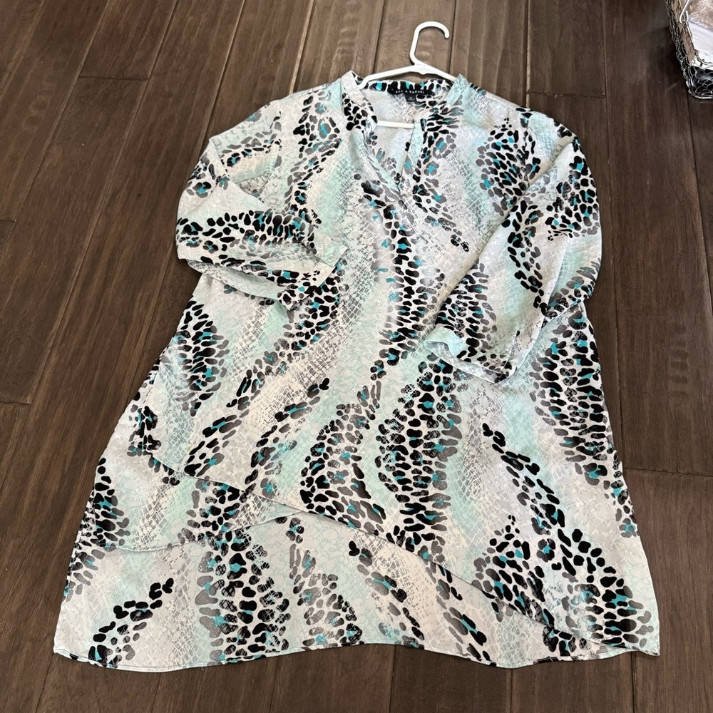 Zac and Rachel blue blouse SIZE XL